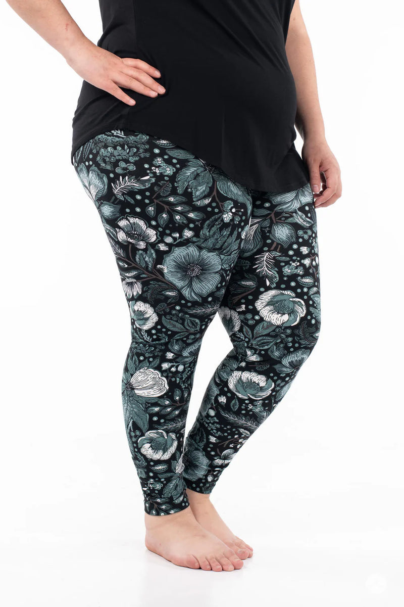 Emerald Blossom Leggings