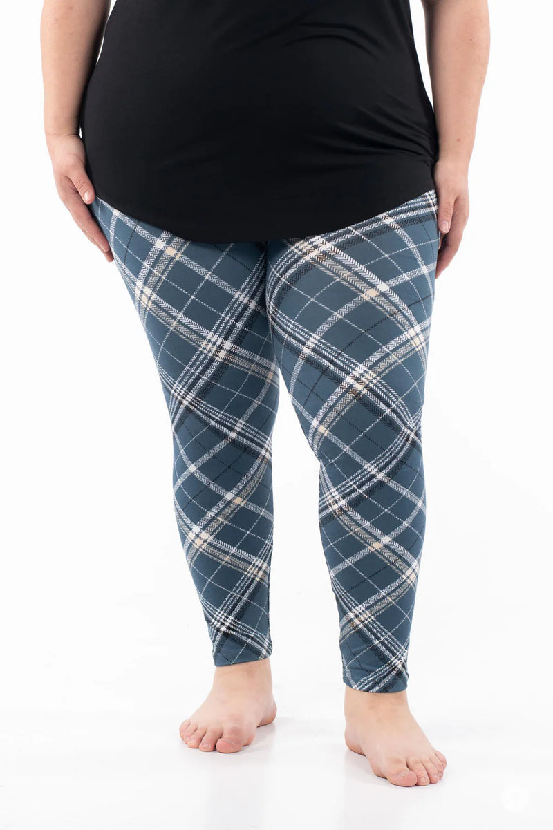 Blueberry Plaid Leggings