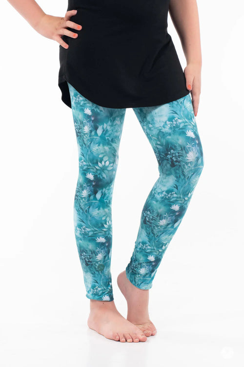 Aqua Garden Kids Leggings