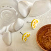 Limao Porcelain Lemon Slice Stud Earrings