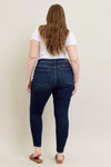 Hi Waist Skinny with Handsanding - Dark