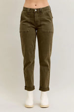 High Waist Aurora Weekender Garment Dyed Cuff
