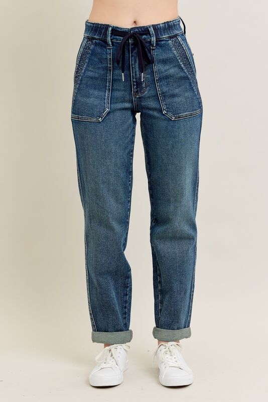 High Waist Vintage Wash Jogger