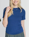 Essentail Ribbed Short Sleeve Fitted Tee