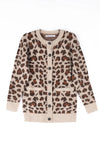 Leopard Button-Up Cardigan