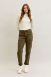 High Waist Aurora Weekender Garment Dyed Cuff