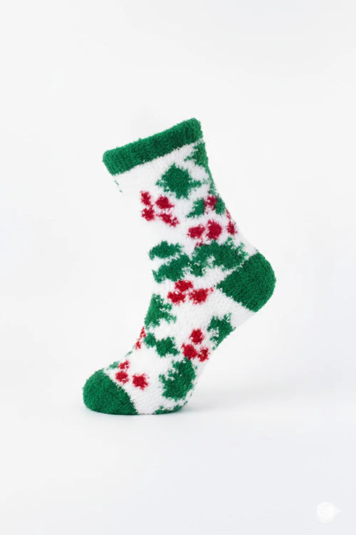 Fuzzy Festive Socks