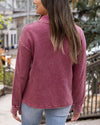 Hideaway Thermal Pullover - Washed Berry