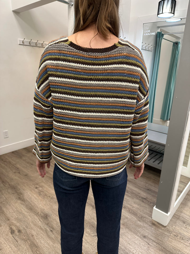Brown Multi Cardigan