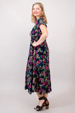 Julie Dress - Magenta Maze