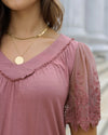Sable Lace Sleeve - Rose Dawn