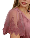 Sable Lace Sleeve - Rose Dawn