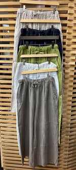 Wide Leg Linen - White