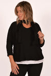 Braided Sweater with Scarf