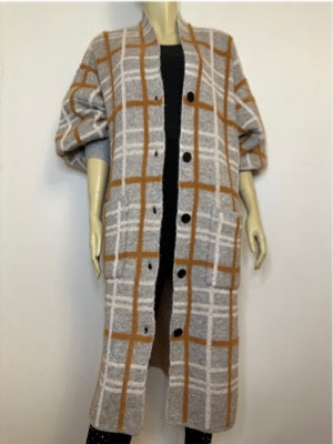 Plaid Cardigan
