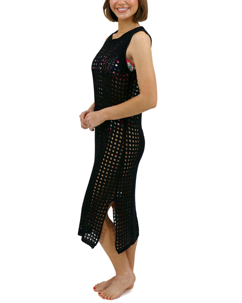 Knit Swim Cover Up - Black