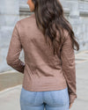 Leather Like Cafe Racer Jacket - Taupe
