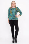 Margorie Top - Teal Ways
