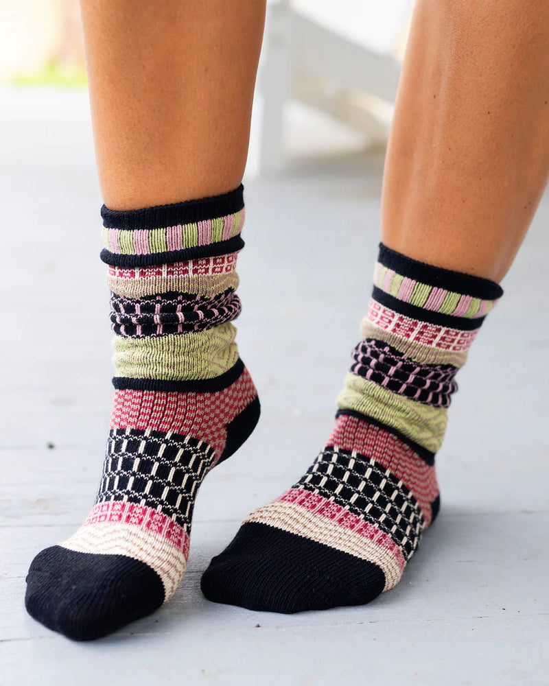 Mixed Intarsia Socks