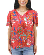 Mixed Print Floral Top