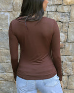 Modal V-Neck Long Sleeve Tee