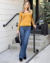 Modal V-Neck Long Sleeve Tee