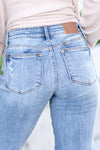 Mid Rise Yoke Hidden Cell Pocket Dad Jean