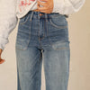 High Waist Utility Pockets Crop Wide