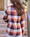 Northern Plaid Flannel Top - Sunset Plaid