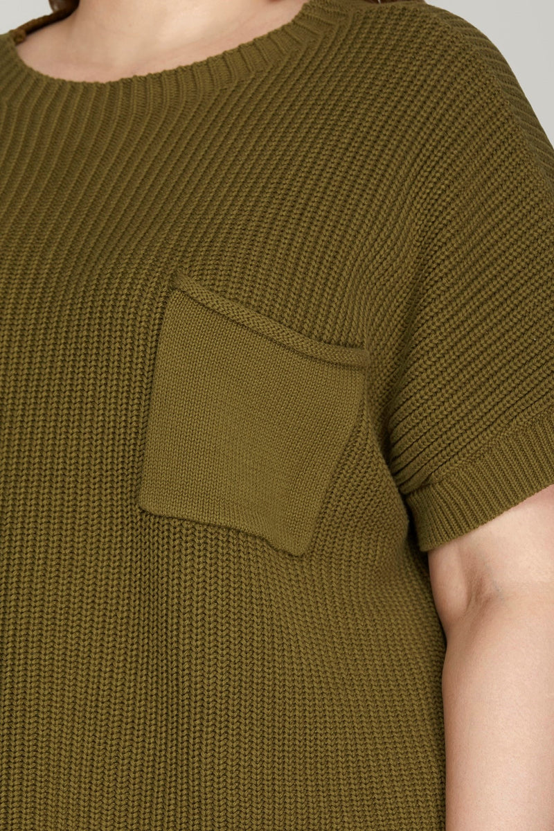 Side Pocket Sweater Top