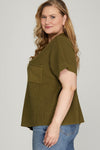 Side Pocket Sweater Top