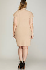 Mock Neck Sweater Dress