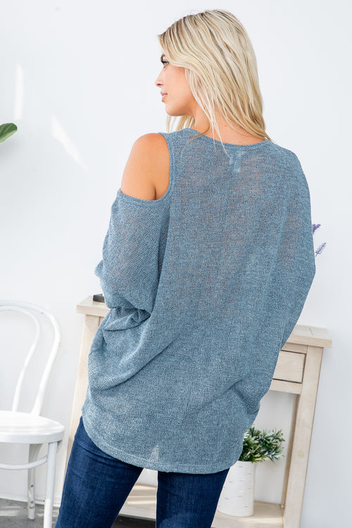 Cold Shoulder Sweater