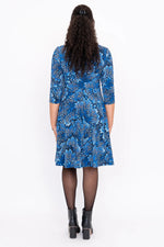 Pamela Dress - Cobalt Fossil