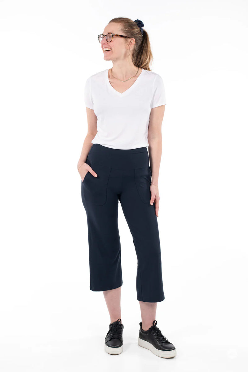 High-Waist Wide Leg Crops