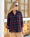 Reversible Plaid Shirt - Red/Navy Plaid