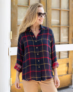 Reversible Plaid Shirt - Red/Navy Plaid