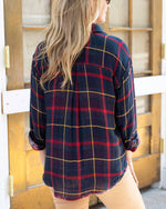 Reversible Plaid Shirt - Red/Navy Plaid