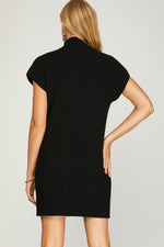 Mock Neck Sweater Dress