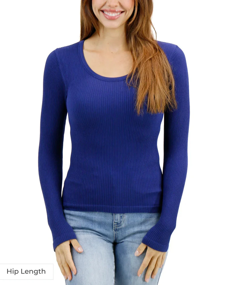 Long Sleeve Scoop Neck Brami