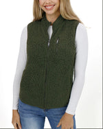 Sherpa Vest - Olive