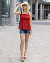 Simply Sweet Cami Top - Paprika