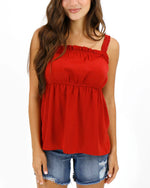 Simply Sweet Cami Top - Paprika