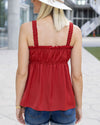 Simply Sweet Cami Top - Paprika