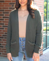 Slouchy Knit Pocket Cardigan
