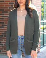 Slouchy Knit Pocket Cardigan