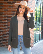 Slouchy Knit Pocket Cardigan