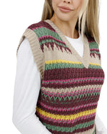 Slouchy Sleeveless Sweater Vest
