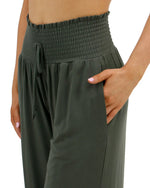 Smocked Wide Leg Lounge Pants