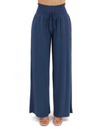 Smocked Wide Leg Lounge Pants